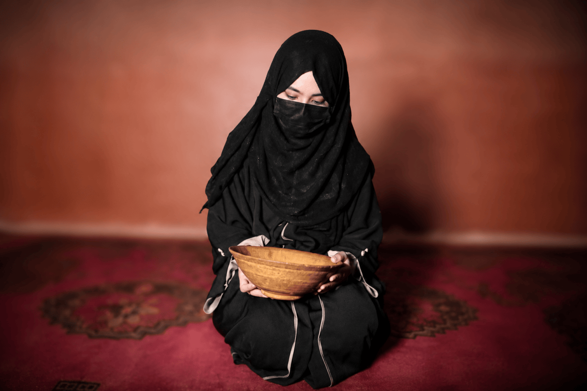Afghan girls participating in an AGE program
